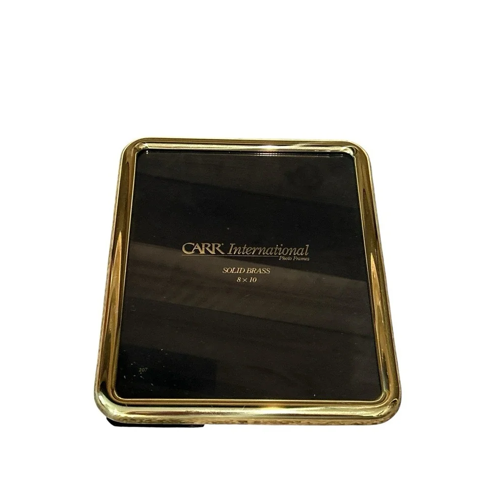CARR International Solid Brass Photo Frame 8x10 Freestanding‎